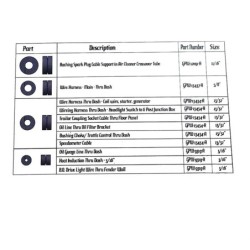 Felt Firewall Grommet set for Ford GPW