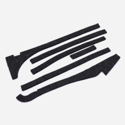 Right Hand Front Air Duct Door Assembly Hull Felt Set for Ford GPA