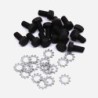 Front Axle Swivel Wiper fixing SET for Ford GPW - F Marked (set of 12)