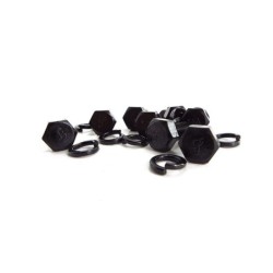 Axle Bumper Fixing SET for Ford GPW - F Marked (set of 8)
