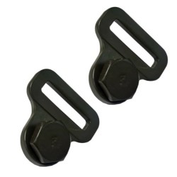 F Marked Late Safety Strap Buckle & Anchor fixing set for Ford GPW (1 pair)
