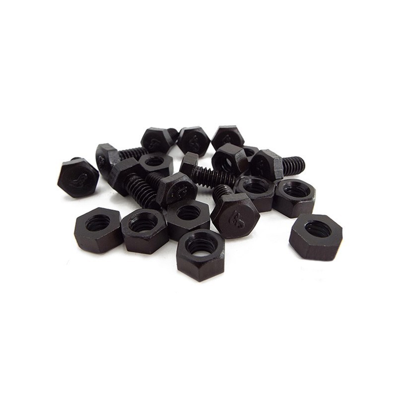 F Marked 1/4 x 1/2 fixings & Nuts for Ford GPW (set of 10)
