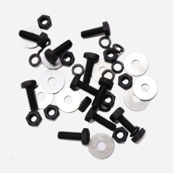 1/4" x 3/4" UNC Hex Head Bolt, Nut and Washer SET – F Marked for Ford GPW (SET OF 10)
