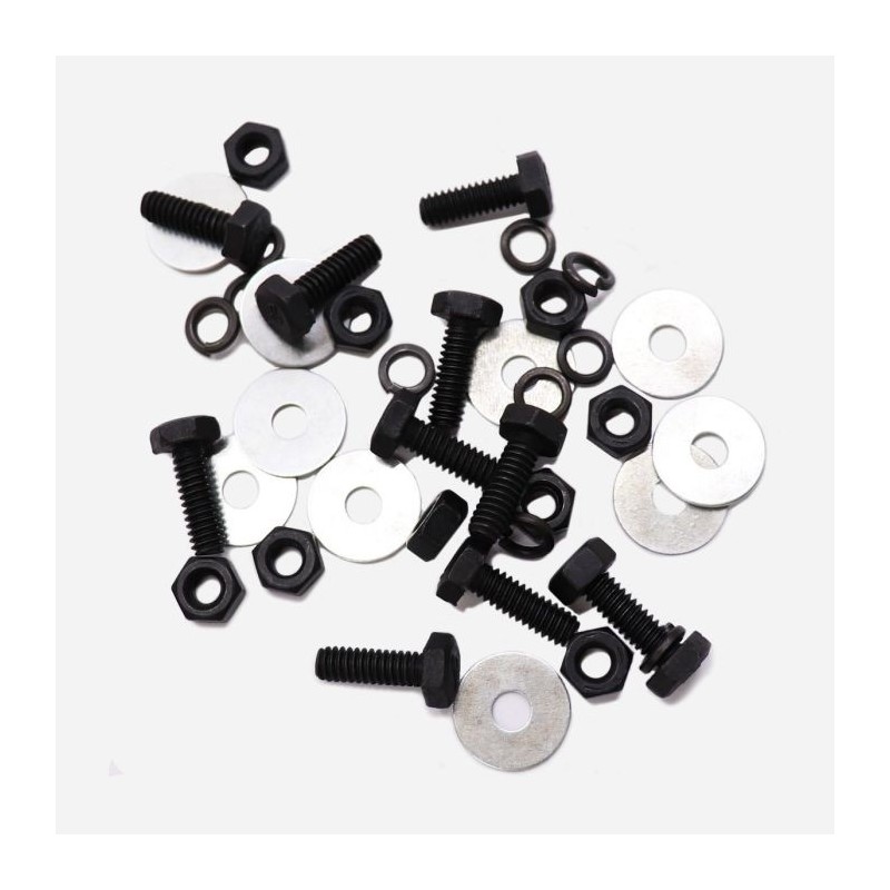 1/4" x 3/4" UNC Hex Head Bolt, Nut and Washer SET – F Marked for Ford GPW (SET OF 10) 1/4" x 3/4" UNC Hex Head Bolt, Nut and Washer SET – F Marked for Ford GPW (SET OF 10)