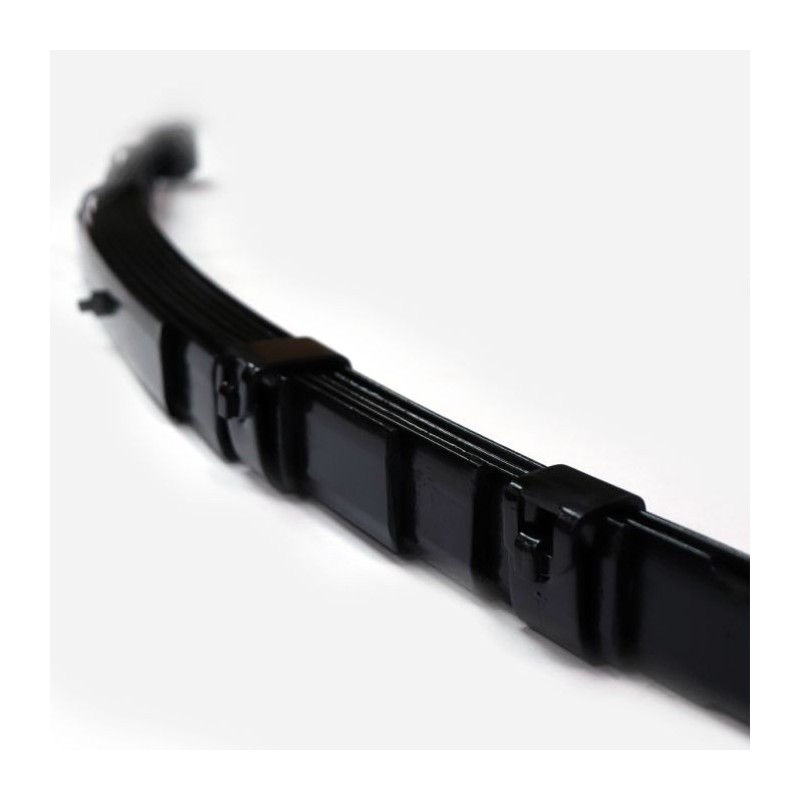 SPRING - front left , 8 leaf , assy with bush -1 per jeep-MB