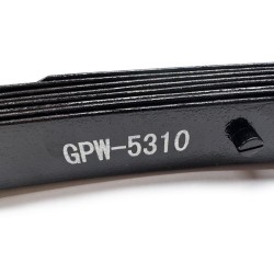 SPRING - Front right, 8 leaf, Assy with bush , EARLY GPW 5310 - 1 per jeep -