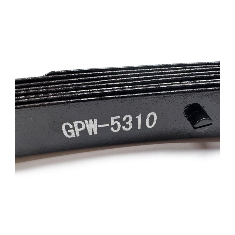 SPRING - Front right, 8 leaf, Assy with bush , EARLY GPW 5310 - 1 per jeep -