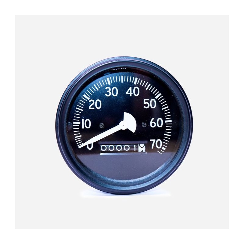 Speedometer 1947 CJ2a 0-70 white needle