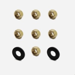 Exhaust Manifold Brass Nut & Beveled Washer SET