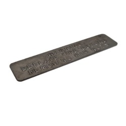 Combat Rim Warning Plate For Ford GPW & Willys MB